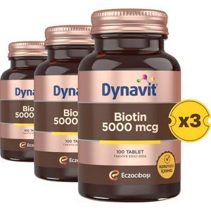 Biotin 5000 Mcg 100 Tablet 3 Adet
