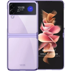 Samsung Galaxy Z Flip 4 Kılıf Shell Platinum Mor