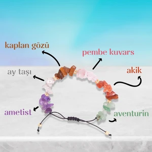 Yengeç Burcu Doğal Taş Bileklik - Ayarlamalı