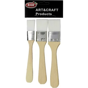 Ekonomik Zemin 3'lü Set Fırça Beyaz Kıl