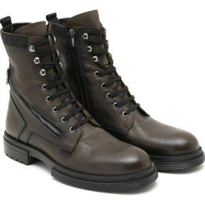 Bernal Haki Erkek Deri Bot