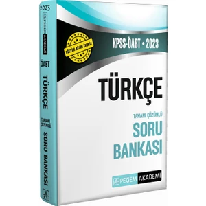Pegem Akademi Yayıncılık 2023 KPSS ÖABT Türkçe Soru Bankası