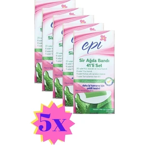 Aloe Veralı 41’Li Sir Ağda Bandı Seti - 5 Kutu