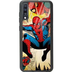 Samsung Galaxy A70 Spider-Man Örümcek Adam Tasarımlı Glossy Telefon Kılıfı