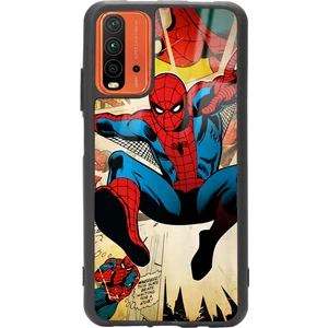 Xiaomi Redmi 9t Spider-Man Örümcek Adam Tasarımlı Glossy Telefon Kılıfı
