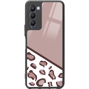 Tecno Camon 18 Kahve Leopar Tasarımlı Glossy Telefon Kılıfı