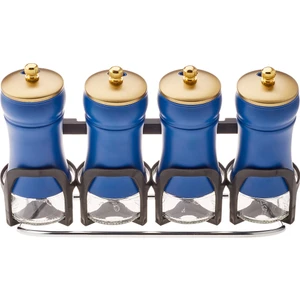 Blue Berry 5 Parça Line Cam Baharat Takımı