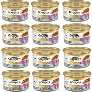 Gourmet Gold Okyanus Balık Sebzeli Kedi Konserversi 85 gr 12