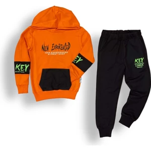 Mnk Baby & Kids Erkek Çocuk Kapüşonlu 2iplik Eşofman Takım MNK0451