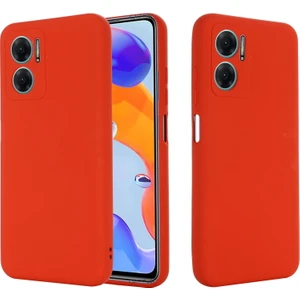 M.TK Moveteck Xiaomi Redmi Note 11E Uyumlu Kılıf Kamera Lens Korumalı Soft Mat Silikon Kılıf Zırh Tank Military