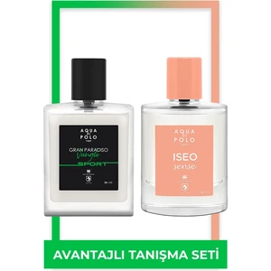 Aqua Di Polo 1987 Iseo Sense 50 ml Kadın ve Gran Paradiso Jungle Sport 50 ml Erkek 2'li Parfüm Seti