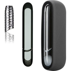 3 In 1 Koruma Kapağı ile Yan Bar ile Üst Kabuk Iqos 3.0 Iqos Için 3 Duo Dekorasyon Aksesuarları Grey