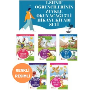 1. Sınıf Öğrencilerinin Zevkle Okuyacağı 5'Li Hikaye Seti Kitabı Okuma Kitabı 1