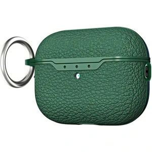 Apple Airpods Pro 2. Nesil ile uyumlu Kılıf Deri Tarzı Silikon Case 03 Hoparlör Deliklikleri Açık