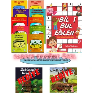 Cin Ali Yayınları Yayıncılık 10'lu Kitap Cin Ali Serisi+Hızlı Okuma 2'li Kitap Seti+Hikayeler (Ciltli)