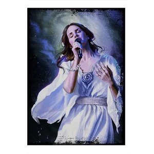 Lana Del Rey Rock Müzik Dekoratif Ahşap Tablo 15CMX 22CM