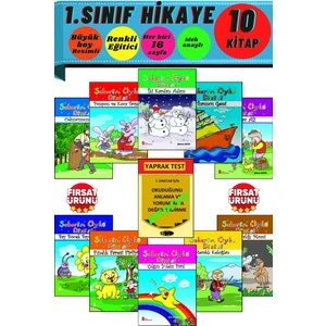 Gönül Yayıncılık 1. Sınıflar Için Büyük Boy Resimli Okumayı Sevdiren 10'lu Kitap Seti (Ciltli)