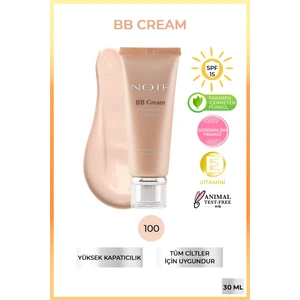 Note Cosmetics BB Cream Nemlendirici Etkili Doğal Kapatıcı SPF 15 BB Krem 100 Porcelain