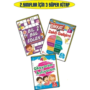 2. Sınıflar Için  Bil Bul Eğlen+Dikkat Ve Zeka Gelişimi+Okuyorum Anlıyorum