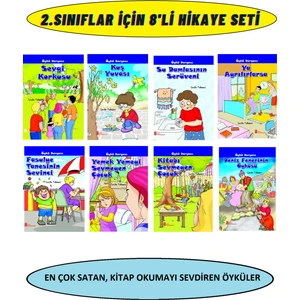 Gönül Yayıncılık 2. Sınıfln Severek Okuyacağı Değerlendirme Testli 8'li Hikaye Kitabı Seti (Ciltli)