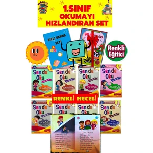 Cin Ali Yayınları 1. Sınıf Kolay ve Hızlı Okuma Seti Elakin Ilk Okuma (Ciltli)