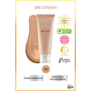 Note Cosmetics BB Cream SPF 15 Nemlendirici Etkili Yoğun Kapatıcı BB Krem 02