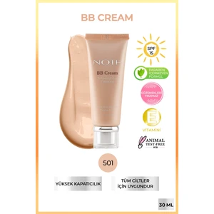 BB Cream SPF 15 Nemlendirici Etkili Yoğun Kapatıcı BB Krem - 501 Açık