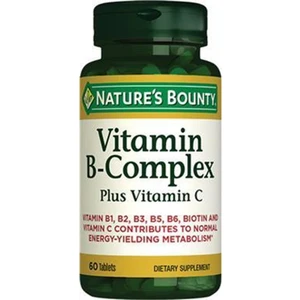 Nature's Bounty Vitamin B-Complex Plus Vitamin C 60 Tablet