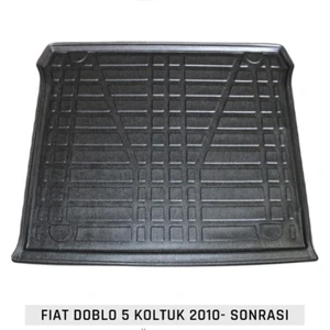 Fıat Doblo Koltuklu Van 2010-2022 3D Kauçuk Bagaj Havuzu