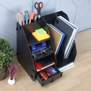 Design Otto Focus Modest Çekmeceli A4 Evrak Rafı Masaüstü Organizer