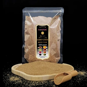 Hanzade Bitkisel Esmer Şeker 500 gr El Yapımı ve Doğal İçeriklerle Hazırlanmıştır