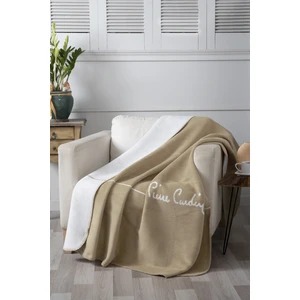 Pierre Cardin Pamuk Tv Battaniyesi Logo Cappucino