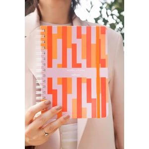 Le Color Tarihsiz Çizgili Defter Tetris A5