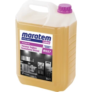 M327 Yanmış Yağ Temizleyici Ürün Mutfak Ekipmanları İçin 5 L Alkalin Formül