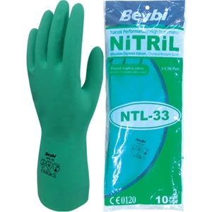 Ntl-33 Kimyasal Koruyucu Nitril Eldiven 33 cm 9b