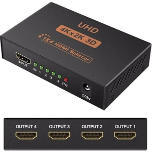 5234 4 Port UHD 4K HDMI Switch Ekran Monitör Splitter Çoklayıcı Çoğaltıcı