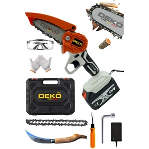 88V 10AH  2x Çift Akülü Çantalı Şarjlı Dal Kesme Budama Bıçkı Testeresi + Fındık Çakısı