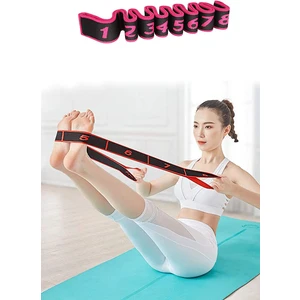 8 Seviyeli Direnç Bandı Spor Egzersiz Aerobik Pilates Squat Lastiği Fitness Yoga