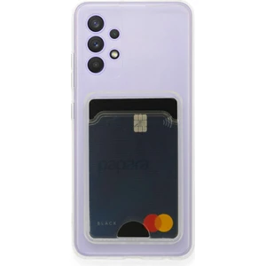 Fitcase Samsung Galaxy A73 5g Kılıf Cardy Şeffaf Kartlık Cepli Kapak