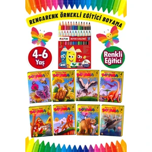 3-6 Yaşa Uygun Hayvanlar Alemi Boyama Seti