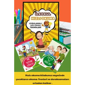 Hızlı Okuma (Uygulamalı Hızlı Okuma Teknikleri)+2 Adet Eğitici Renkli Hikaye Kitabı