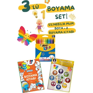 3-6 Yaş  Için Muhteşem Bir Set Tam 2 Kitap+Boya Evony Tongu Tude Sincap