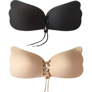 Kofre Exclusive Askısız Dikişsiz Dolgun Gösteren Yapışkanlı Kelebek Sütyen Hayalet Sütyen