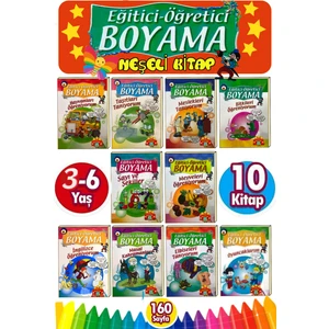 3-6 Yaşa Uygun Boyama Kitabı Seti