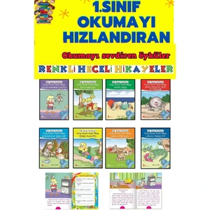 1.sınıflar Için  Okumayı Hızlandıran Renkli Heceli Hikaye Seti