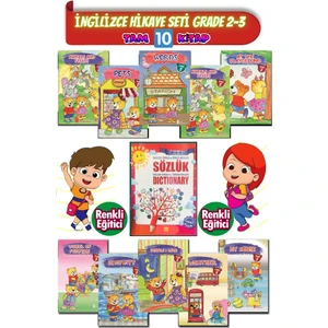 Ingilizce Grade 2-3 Hikaye Seti( 10 Süper Kitap)+ Ingilizce Sözlük