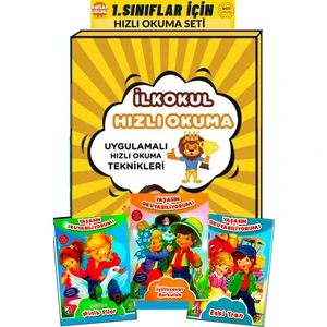 Hızlı Okuma (Uygulamalı Hızlı Okuma Teknikleri)+Okumayı Sevdiren 5'li Renkli Resimli Öykü Seti
