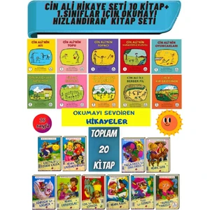 Cin Ali Hikaye Seti 10 Kitap+ 1.sınıflar Için Okumayı Sevdiren Hızlandıran Set