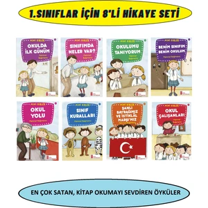 1.sınıfların Severek Okuyacağı Değerlendirme Testli 8'li Hikaye Kitabı Seti