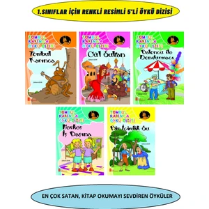 1.sınıf Öğrencilerinin Zevkle Okuyacağı 5'li Hikaye Kitabı Seti